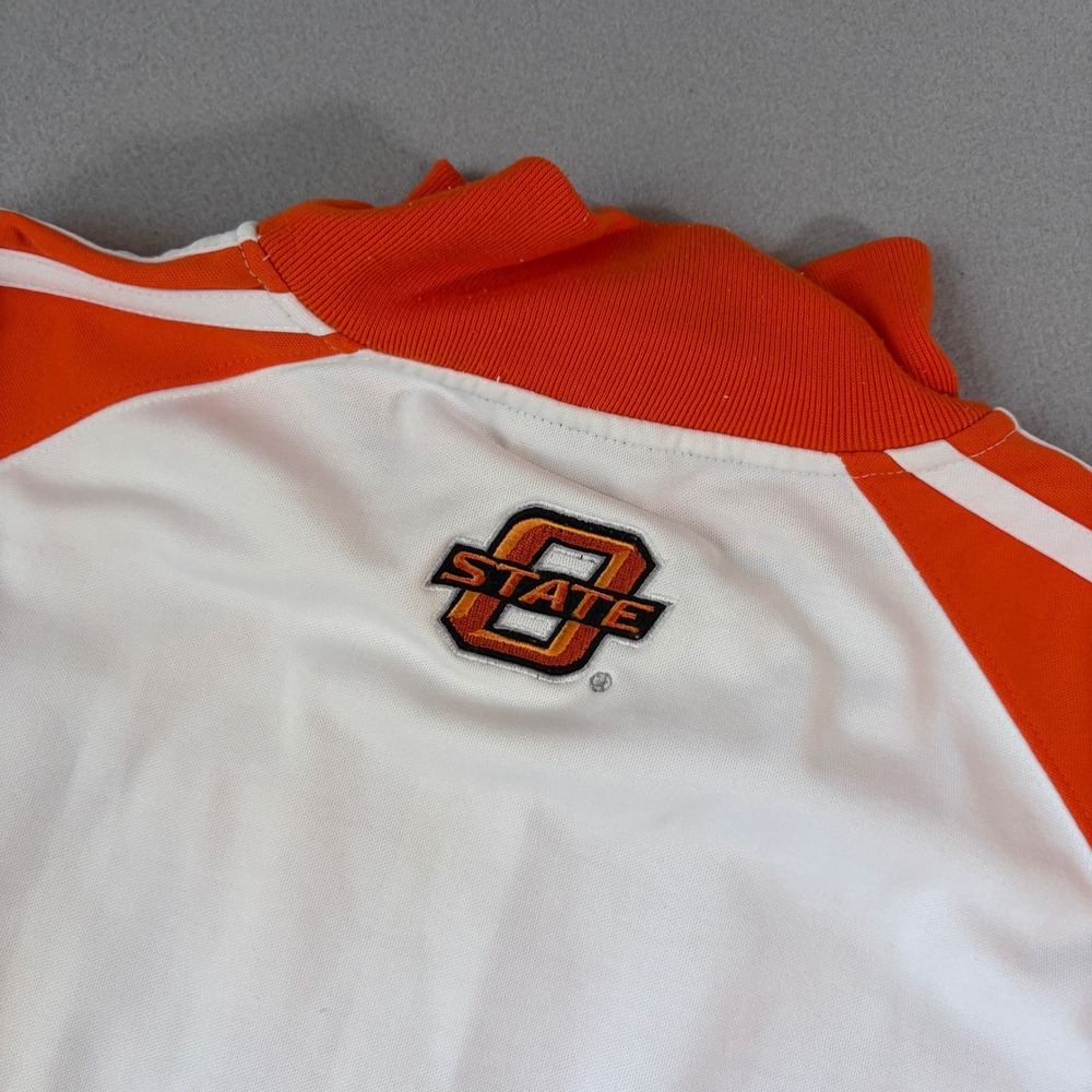 Colosseum Oklahoma State OSU Cowboys Track Jacket Mens Large Orange White - Picture 5 of 7